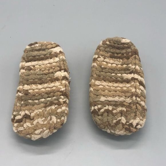 Kids Handmade Knitted Camo Slippers soft 6.6" long READ - Picture 8 of 10